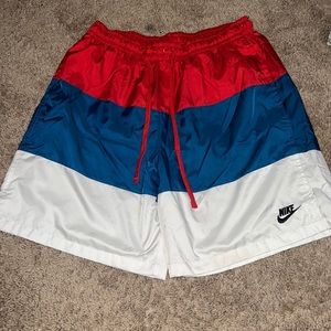 Mens nike red, white and blue shirts w/ mesh lining